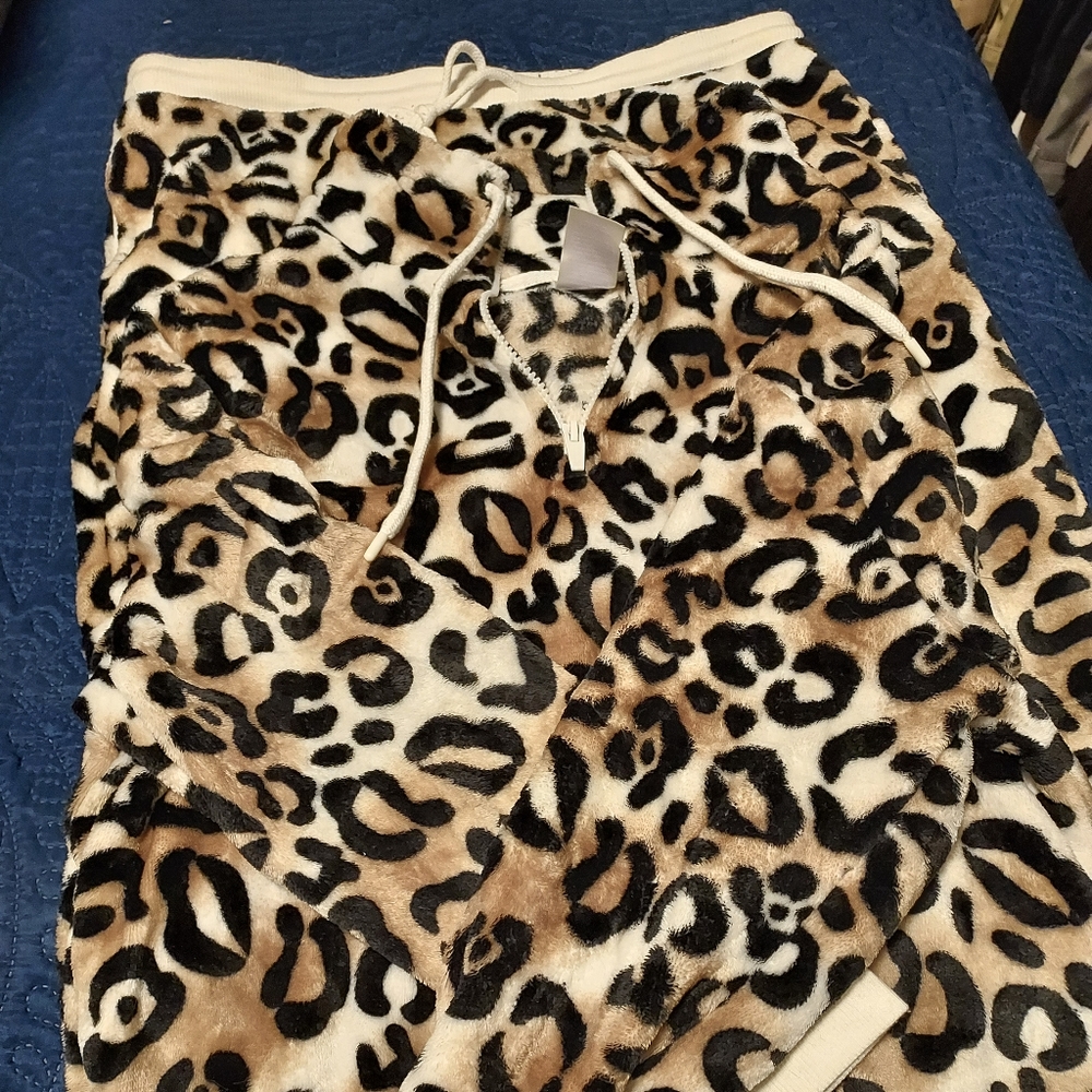 Animal print jogger ser